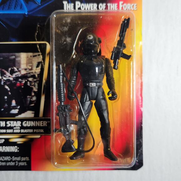 Star Wars POF Death Star Gunner 4" Action Figure 1996 Red Card New Sealed - Picture 2 of 11